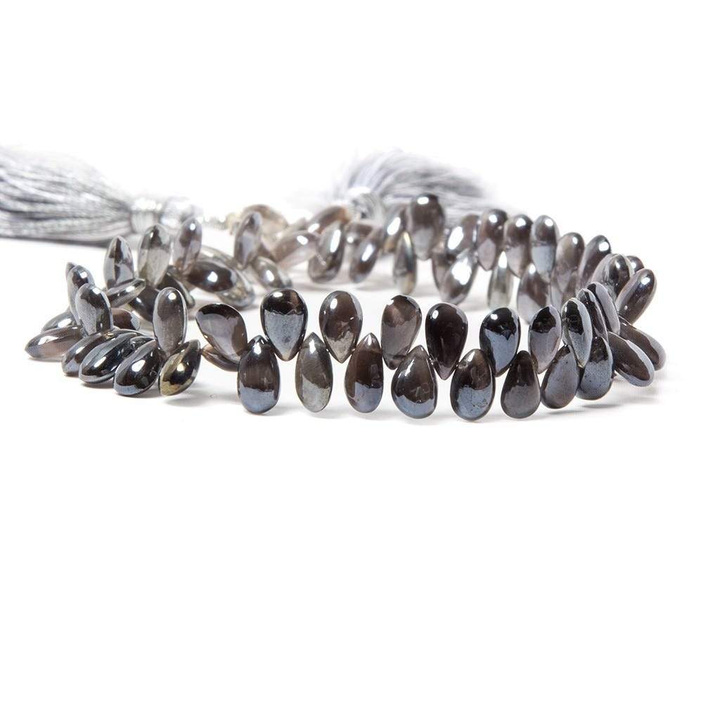 5x4-6x4mm Silver Mystic Cat's Eye Scapolite plain pears 8.25 inch 82 beads (ONLINE ORDER ONLY)