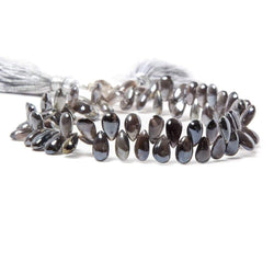 5x4-6x4mm Silver Mystic Cat's Eye Scapolite plain pears 8.25 inch 82 beads (ONLINE ORDER ONLY)