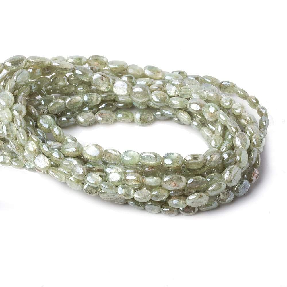 5x4-6x5mm Mystic Green Kyanite plain oval beads 16 inch 67 pcs (ONLINE ORDER ONLY)