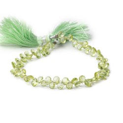 5x4-6x5mm Peridot Faceted Pear Beads 8 inch 75 pieces (ONLINE ORDER ONLY)