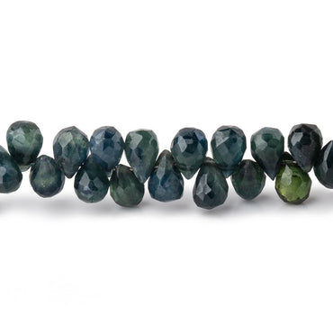 5x4-7x4mm Blue & Green Sapphire Faceted Tear Drop Beads 9 inch 100 pieces (ONLINE ORDER ONLY)