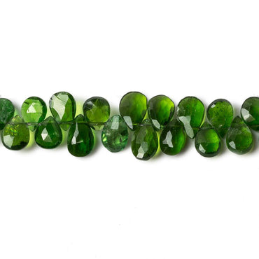 5x4-7x4mm Chrome Diopside faceted pear Beads 7 inch 67 pieces (ONLINE ORDER ONLY)