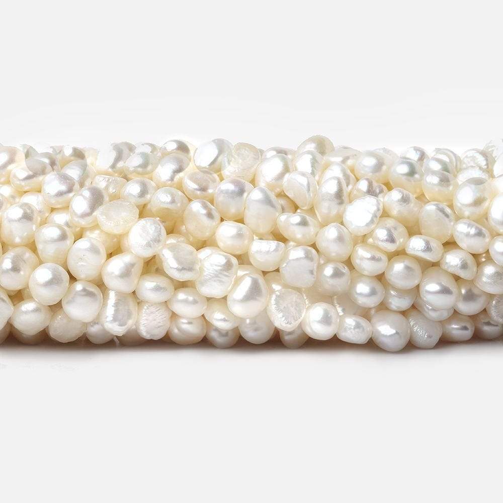 5x4-7x4mm Off White Baroque Freshwater Pearl 14 inch 80 pcs (ONLINE ORDER ONLY)