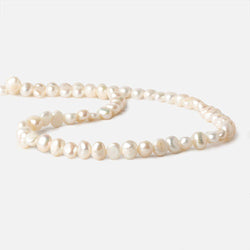 5x4-7x4mm Off White Baroque Freshwater Pearl 14 inch 80 pcs (ONLINE ORDER ONLY)