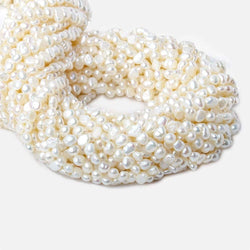5x4-7x4mm Off White Baroque Freshwater Pearl 14 inch 80 pcs (ONLINE ORDER ONLY)