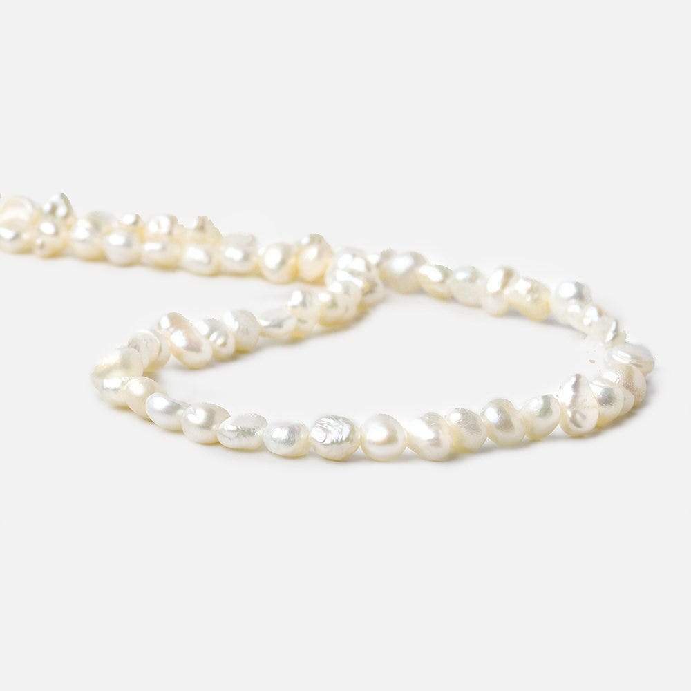 5x4-7x4mm Off White Baroque Freshwater Pearl 14 inch 80 pcs (ONLINE ORDER ONLY)