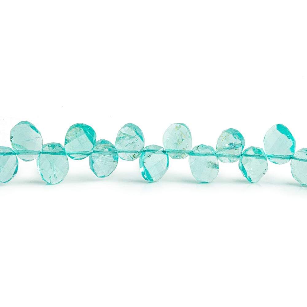 5x4-7x5mm Apatite Oval Twist Beads 9 inch 58 pieces (ONLINE ORDER ONLY)