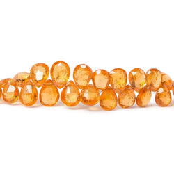 5x4-7x5mm Mandarin Garnet Faceted Pear Beads 8 inch 81 pieces AAA (ONLINE ORDER ONLY)