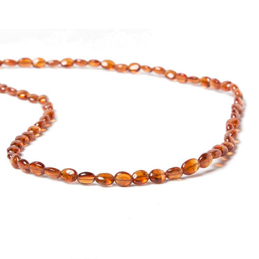 5x4-7x5mm Mandarin Garnet Plain Ovals 15.5 inch 69 pieces (ONLINE ORDER ONLY)