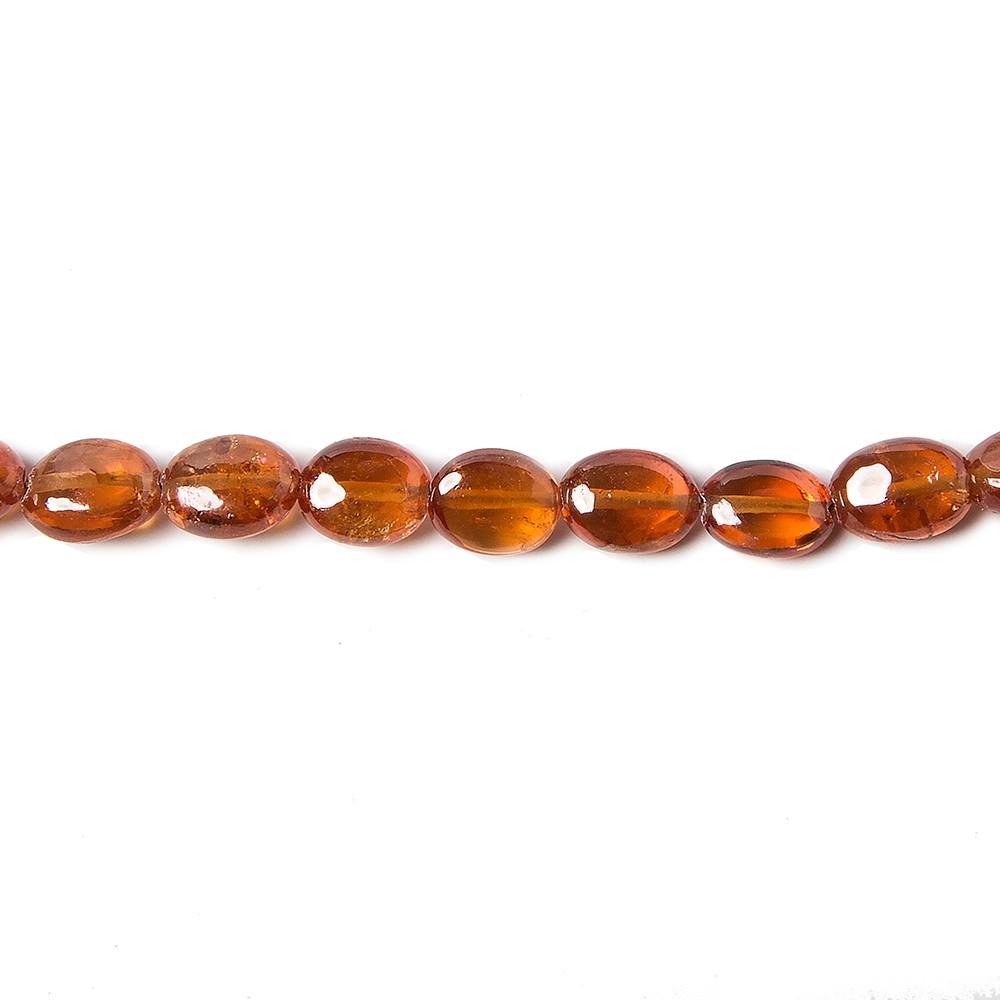 5x4-7x5mm Mandarin Garnet Plain Ovals 15.5 inch 69 pieces (ONLINE ORDER ONLY)