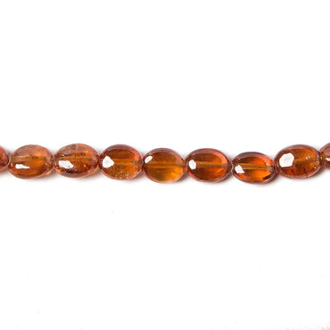 5x4-7x5mm Mandarin Garnet Plain Ovals 15.5 inch 69 pieces (ONLINE ORDER ONLY)