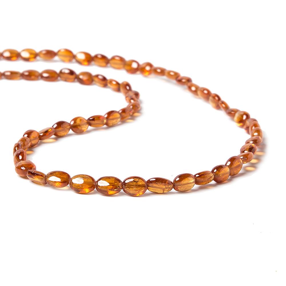 5x4-7x5mm Mandarin Garnet Straight Drill Oval 15 inch 70 pieces (ONLINE ORDER ONLY)
