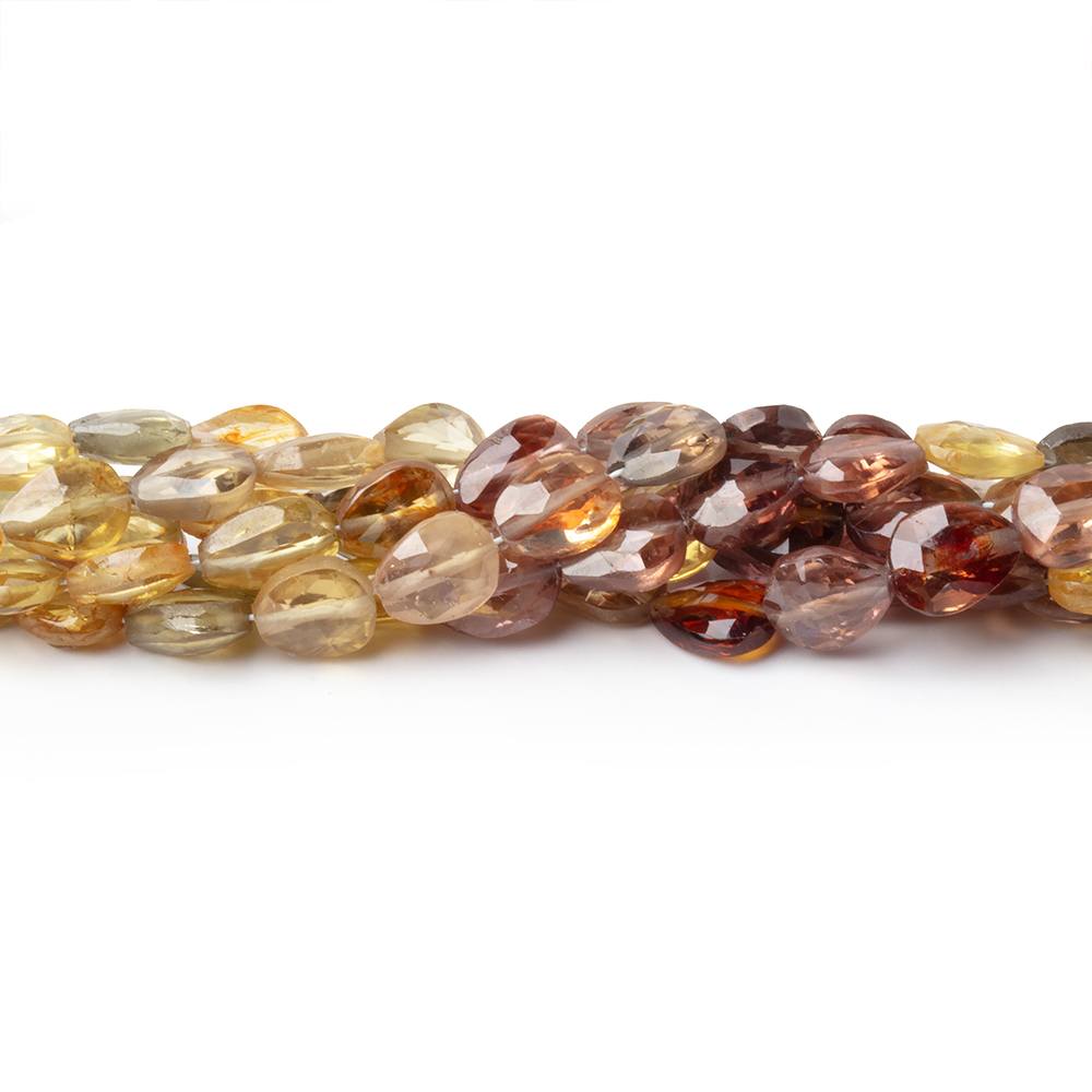 5x4-7x5mm Multi Color Golden Zircon Faceted Pear 16 inch 70 Beads AA (ONLINE ORDER ONLY)