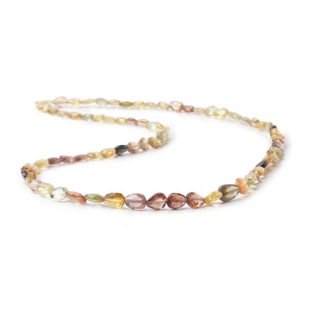 5x4-7x5mm Multi Color Golden Zircon Faceted Pear 16 inch 70 Beads AA (ONLINE ORDER ONLY)