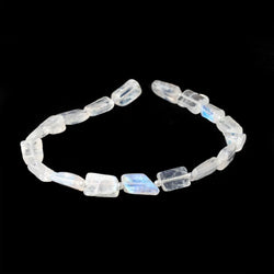 5x4-7x5mm Rainbow Moonstone Plain Nugget Beads 7.5 inch 17 pieces AA (ONLINE ORDER ONLY)