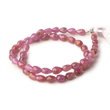 5x4-7x5mm Ruby Straight drilled Tear Drop Beads 12 inch 49 pieces (ONLINE ORDER ONLY)