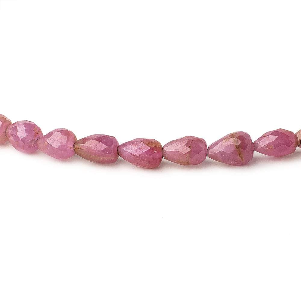 5x4-7x5mm Ruby Straight drilled Tear Drop Beads 12 inch 49 pieces (ONLINE ORDER ONLY)
