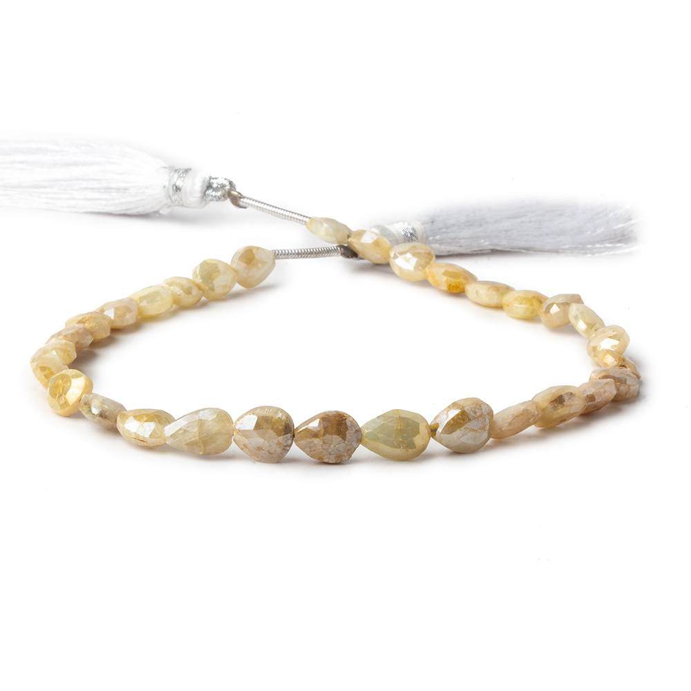 5x4-7x5mm Yellow Mystic Sapphire Faceted Pear Beads 7.5 inch 28 pieces (ONLINE ORDER ONLY)