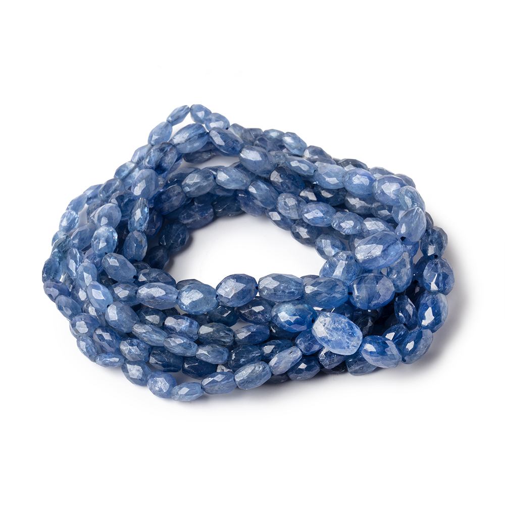 5x4-7x6mm Blue Sapphire Faceted Oval Beads 18 inch 80 pieces (ONLINE ORDER ONLY)