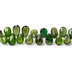 6x5-8x5mm Chrome Diopside faceted pear Beads 7 inch 64 pieces (ONLINE ORDER ONLY)