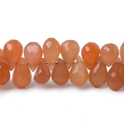 5x4-8x5mm Dark Angel Skin Moonstone Faceted Tear Drop Beads 8 inch 81 pieces (ONLINE ORDER ONLY)