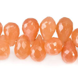 5x4-8x5mm Dark Angel Skin Moonstone Faceted Tear Drop Beads 8 inch 81 pieces (ONLINE ORDER ONLY)