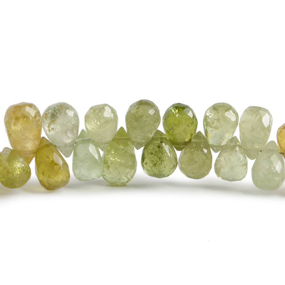 5x4-8x5mm Grossular Garnet faceted tear drop beads 8 inch 84 beads (ONLINE ORDER ONLY)