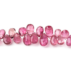 5x4-8x5mm Pink Tourmaline Faceted Pear Beads 7.5 inch 78 pieces AA (ONLINE ORDER ONLY)