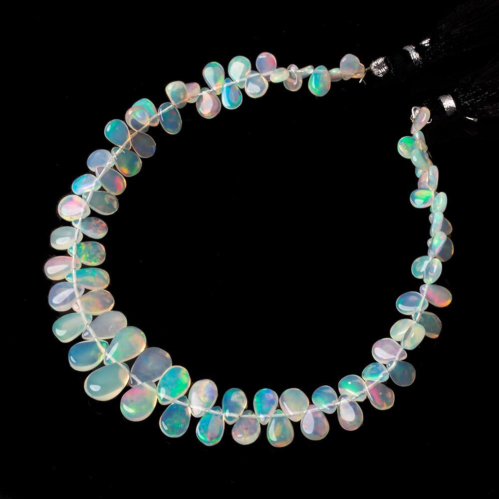 5x4-8x6mm Ethiopian Opal Plain Pears 8 inch 76 beads (ONLINE ORDER ONLY)