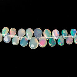 5x4-8x6mm Ethiopian Opal Plain Pears 8 inch 76 beads (ONLINE ORDER ONLY)