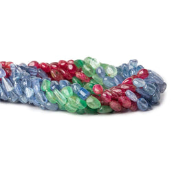 5x4-8x6mm Multi-gemstone Plain Nugget Beads 24 inch 90 pieces (ONLINE ORDER ONLY)