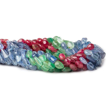 5x4-8x6mm Multi-gemstone Plain Nugget Beads 24 inch 90 pieces (ONLINE ORDER ONLY)