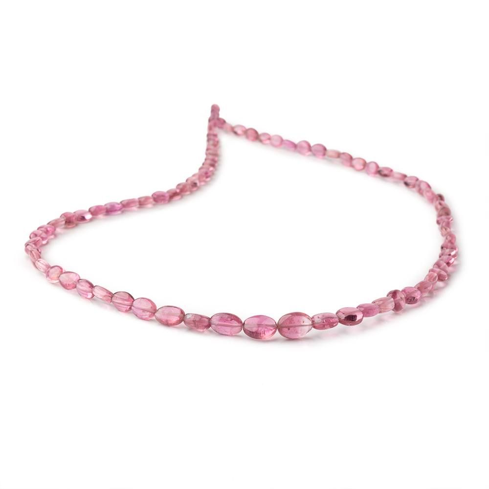5x4-8x6mm Pink Tourmaline Plain Oval Beads 18 inch 81 pieces AAA (ONLINE ORDER ONLY)