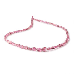 5x4-8x6mm Pink Tourmaline Plain Oval Beads 18 inch 81 pieces AAA (ONLINE ORDER ONLY)