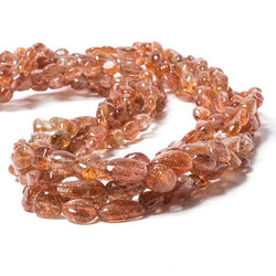 5x4-8x6mm Sunstone plain nugget beads 18 inches 68 pieces (ONLINE ORDER ONLY)