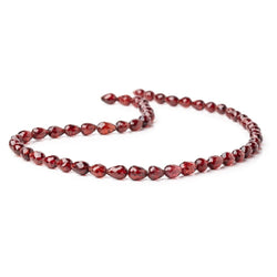 5x4.5-7x6mm Mozambique Garnet Straight Drilled Tear Drops 15.5 inch 49 beads (ONLINE ORDER ONLY)