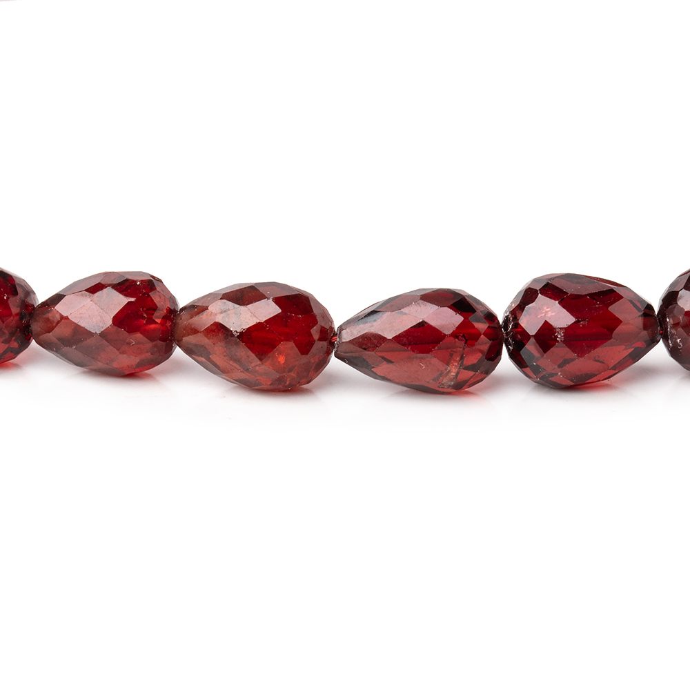 5x4.5-7x6mm Mozambique Garnet Straight Drilled Tear Drops 15.5 inch 49 beads (ONLINE ORDER ONLY)