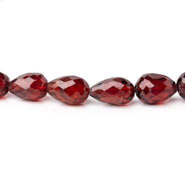 5x4.5-7x6mm Mozambique Garnet Straight Drilled Tear Drops 15.5 inch 49 beads (ONLINE ORDER ONLY)