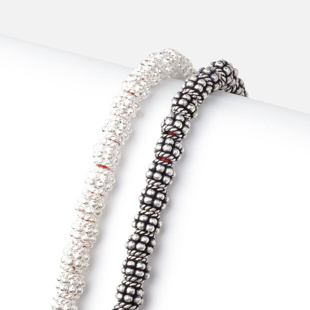 5x4.5mm Double Daisy Stack Spacer Beads 8 inch 43 pieces (ONLINE ORDER ONLY)