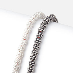 5x4.5mm Double Daisy Stack Spacer Beads 8 inch 43 pieces (ONLINE ORDER ONLY)