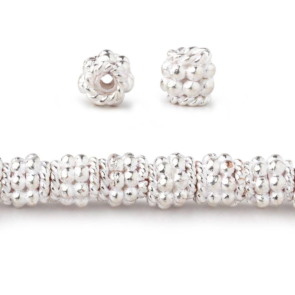 5x4.5mm Double Daisy Stack Spacer Beads 8 inch 43 pieces (ONLINE ORDER ONLY)