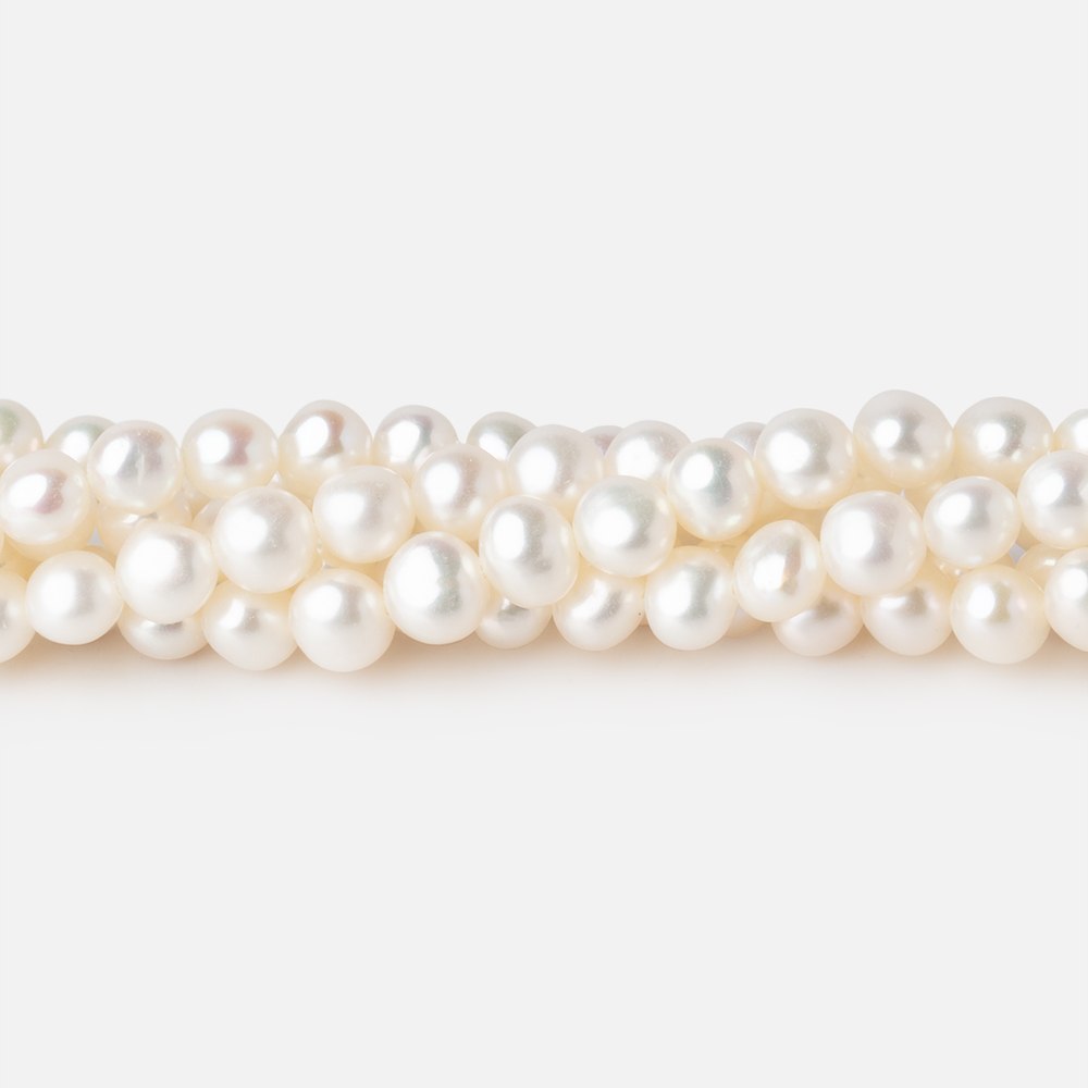 5x4mm Creamy White Baroque Freshwater Pearls 16 inch 88 Beads AAA (ONLINE ORDER ONLY)