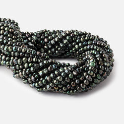 5x4mm Emerald Green Side Drilled Baroque Freshwater Pearls 16 inch 86 Beads (ONLINE ORDER ONLY)