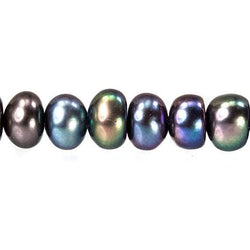 5x4mm Peacock Center Drilled Button Freshwater Pearl 102 pieces (ONLINE ORDER ONLY)