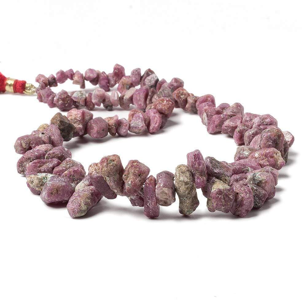 5x4x3-16x8x8mm Ruby Beads Unfaceted Natural Crystal 15 inch 103 pcs (ONLINE ORDER ONLY)