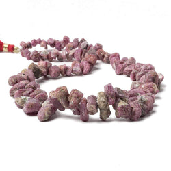 5x4x3-16x8x8mm Ruby Beads Unfaceted Natural Crystal 15 inch 103 pcs (ONLINE ORDER ONLY)