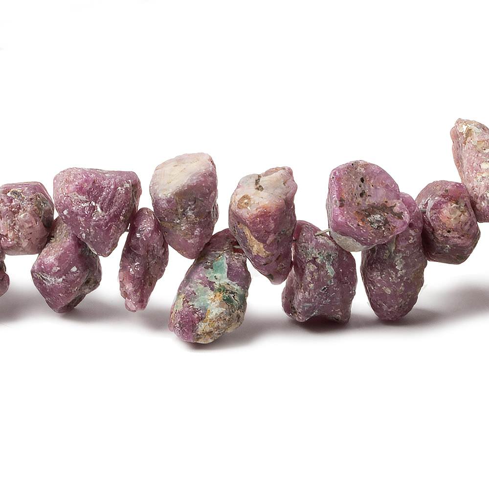 5x4x3-16x8x8mm Ruby Beads Unfaceted Natural Crystal 15 inch 103 pcs (ONLINE ORDER ONLY)