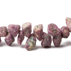 5x4x3-16x8x8mm Ruby Beads Unfaceted Natural Crystal 15 inch 103 pcs (ONLINE ORDER ONLY)