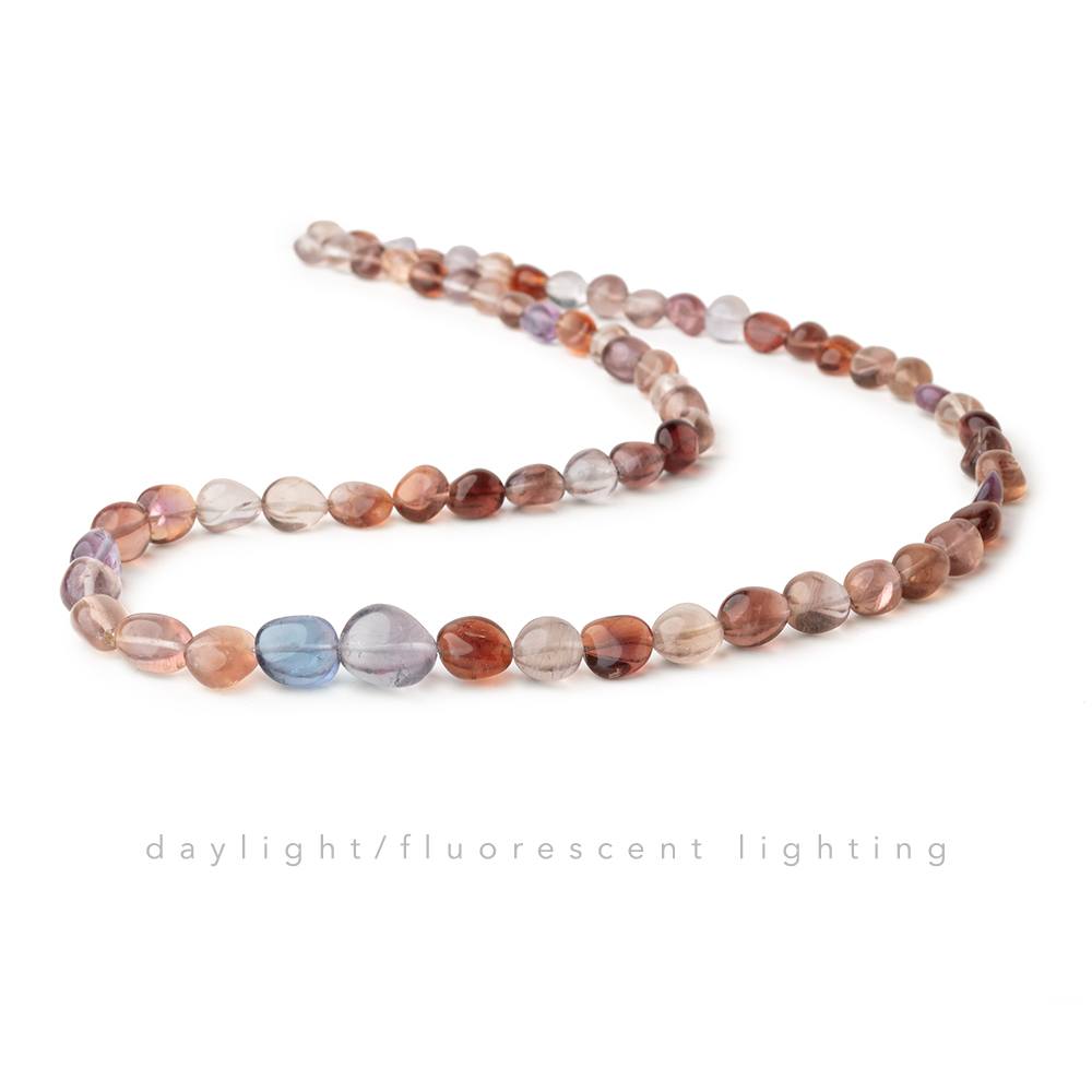 5x5-11x10mm Color Change Fluorite Plain Nugget Beads 18 inch 67 pieces (ONLINE ORDER ONLY)