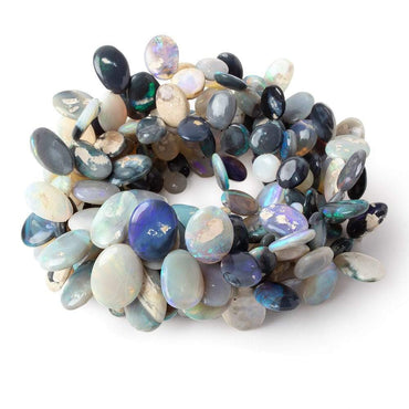 5x5-13x8mm Australian Opal top drilled nugget slices 18 inches 105 beads A (ONLINE ORDER ONLY)